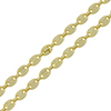 Iced Out Gold Plated Oval Link Chain - 10.5mm