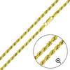 Gold Plated Rope Chain - 4.4mm