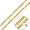 Gold Plated Figaro Chain - 6mm