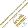 Gold Plated Figaro Chain - 4.9mm